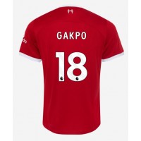 Dres Liverpool Cody Gakpo #18 Domaci 2023-24 Kratak Rukav